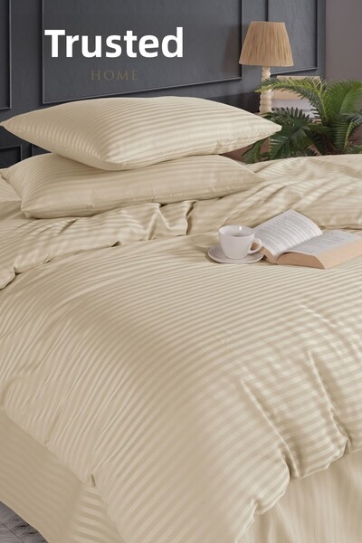 Güvenal Deluxe Double Size Cotton Satin Duvet Cover Set - Boxed, Dowry Box