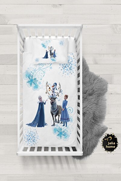 Talia Home طقم سرير أطفال بنقشة فروزن من إلسا - Tlabn-312