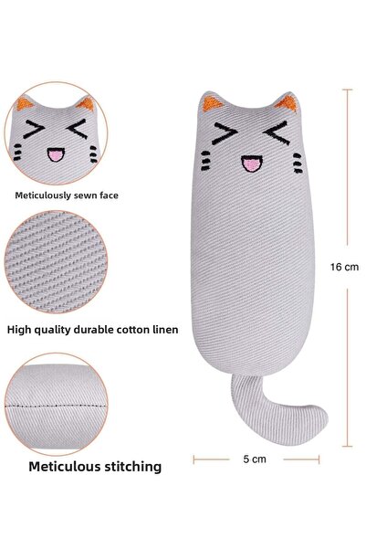 Petish Gray Color Rattle Cat Herb Cat Toy