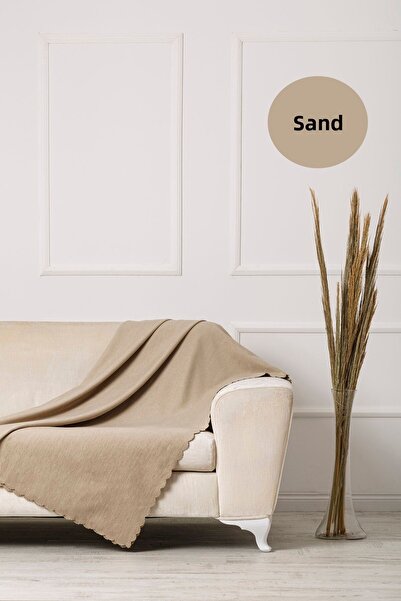 VELERDE HOME غطاء أريكة سرير مزدوج الجوانب من ساند تشينيل