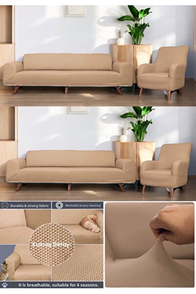 seltenet Husa de canapea elastica Honeycomb 3 3 1 1 |   Husa scaun cu elastic |   Set huse pentru canapea