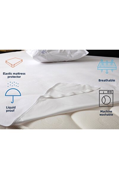 wellbed واقي مرتبة مطاطي من القطن