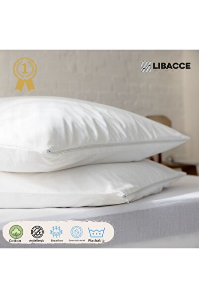 Libacce Industrial Products قطعتان من البطانة الداخلية القطنية البيضاء مقاس 5...