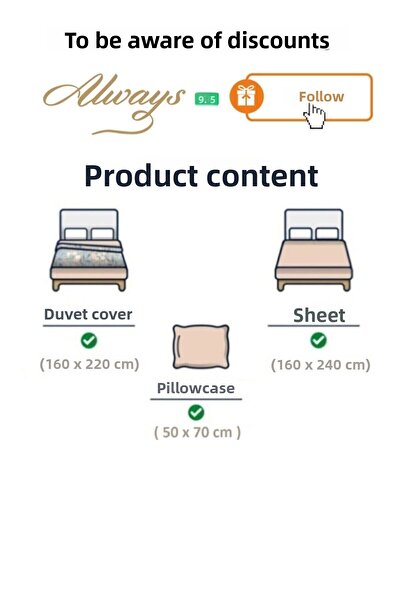 Always Ranforce Double Sided Single Bedding Set