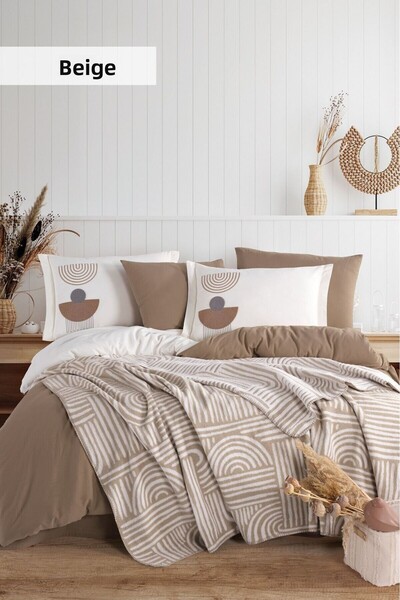 İyi Geceler İstanbul مجموعة غطاء لحاف بطانية مزدوجة من Good Night اسطنبول بابل