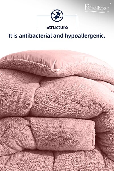 Formeya Battal Size Powder Luxury Wellsoft Quilt Double-Sided 215X235 cm Quilt