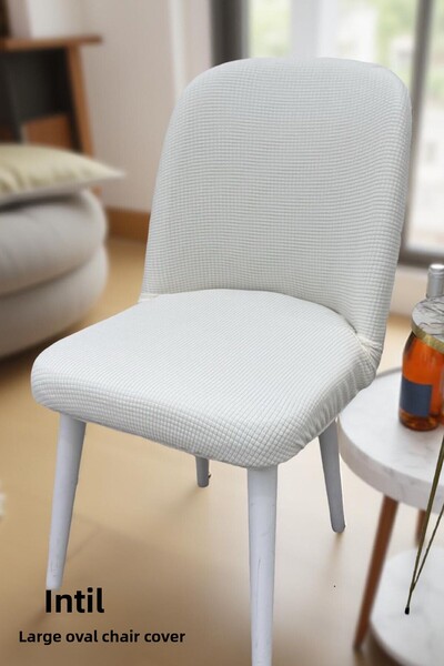 intil Husa scaun oval, husa scaun Lycra elastic 1 bucata husa scaun oval mare Husa scaun