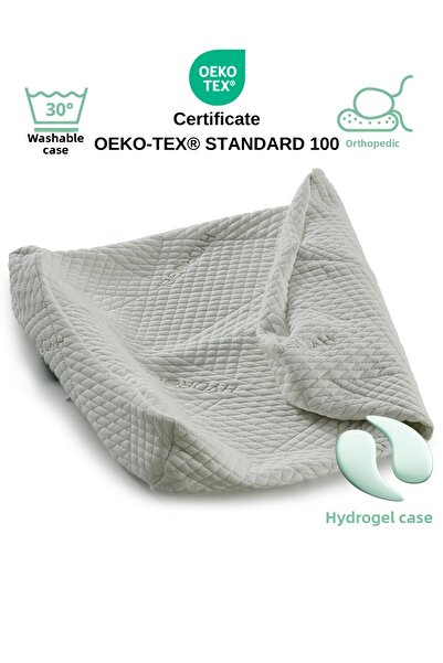 Rudu Hydrogel Hydrogel Pillow Case Double Sided Visco Visko 51X41X13-11Cm