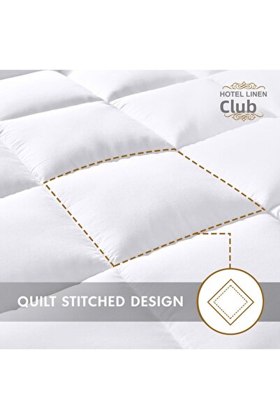 Hotel Linen Klub Cotton Blend-Quilted Mattress Protector
