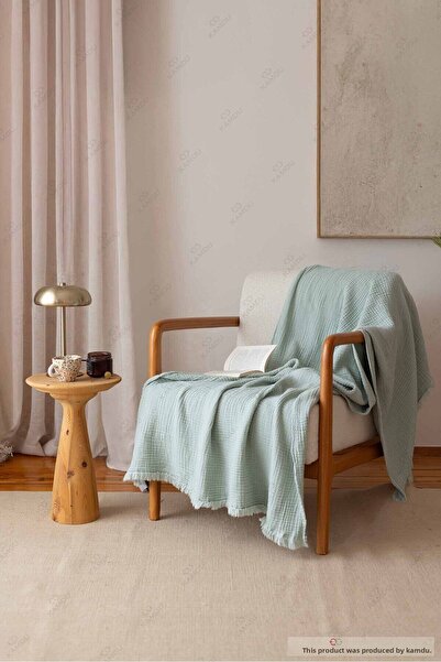 Embays 100X200 cm Muslin 100% Cotton Tv Blanket, Multi-Purpose Muslin Blanket, Cotton Blanket