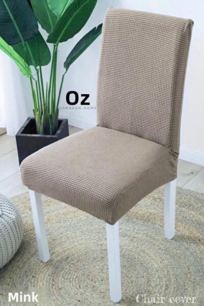 ÖZMAKAN Husa scaun Culoare nurca Lycra Lavabila 1 bucata