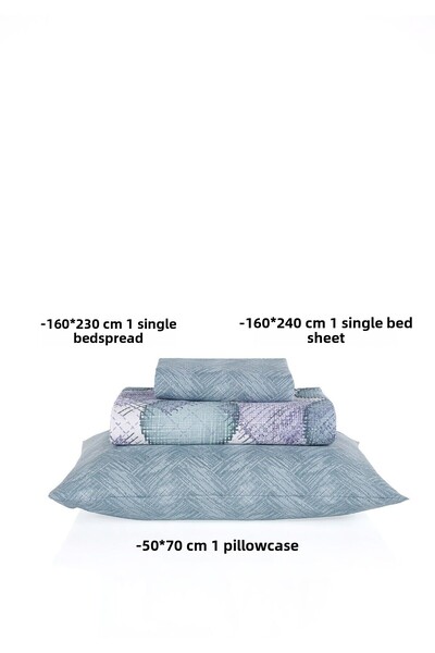 Evim Soren Single Pique Set 160X230 cm Vitaly Lightblue Indigo