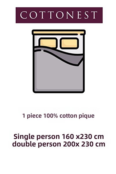 Cottonest Double Person Cotton Pique