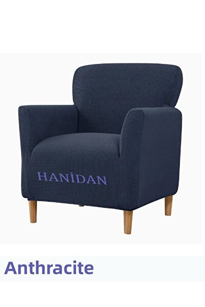 nurlan Lycra Stretch Elastic Flexible Washable Square Pattern Single Seater Denim Cover Seat Cover