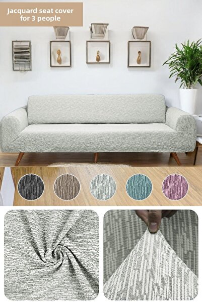 BTF HOME Husa elastica elastica Jacquard cu 3 locuri - Husa elastica