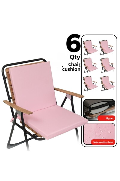 XPERMATE Pernă pentru scaun cu spătar 6 piese cu fermoar 40x40 Pernă pentru scaun cu spătar roz