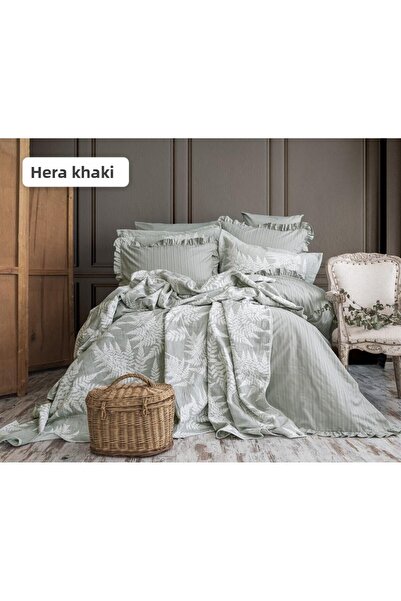 Pupilla Bed Covered Duvet Cover Set Hera Khaki