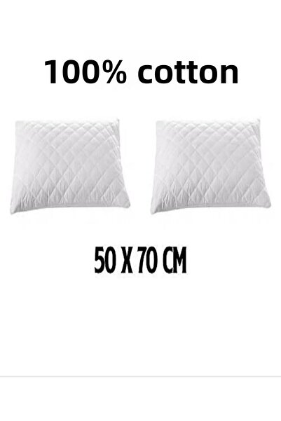 AYHOME Raison Cotton Mattress - Liquid Proof, Quilted, Zipper Detailed Pillow 50x70