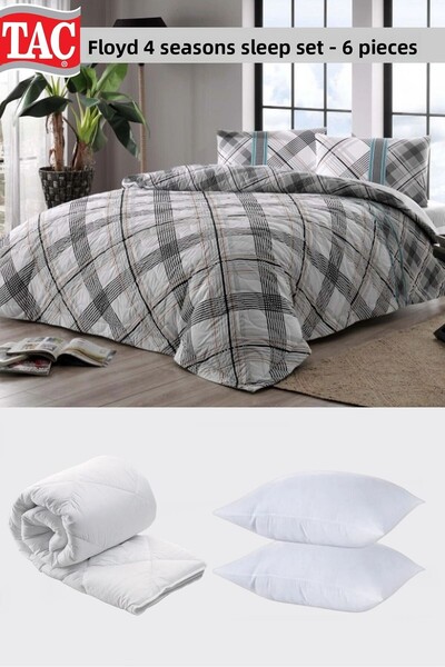 Taç Μονό σετ κλινοσκεπασμάτων - Γκρι