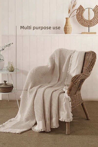 Elart Ruffle Pike Double (220X240 cm) Beige