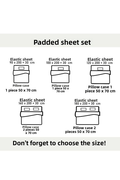 Rebeka Home Collection Light Gray Akfil Fabric Elastic Fitted Padded Sheet Set