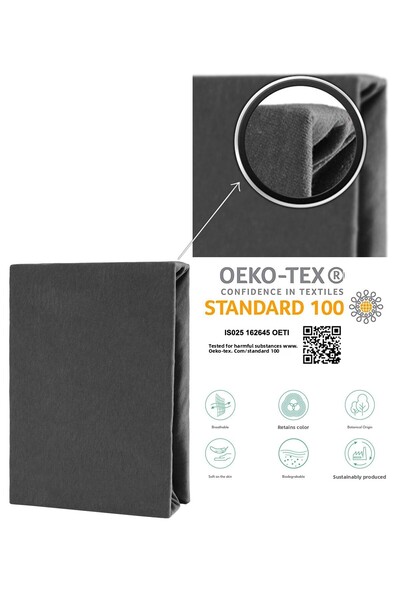 ATACA TEKSTİL Single Person Elastic Sheet Quality Fabric 100% Cotton, Sheet Cover Set, Breathable Fabric 90x200