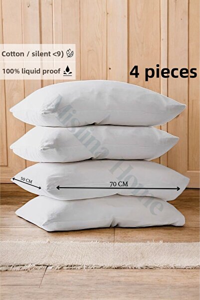 Mislina Home Saltea din 4 piese din bumbac Terry cu fermoar - Protector de pe...