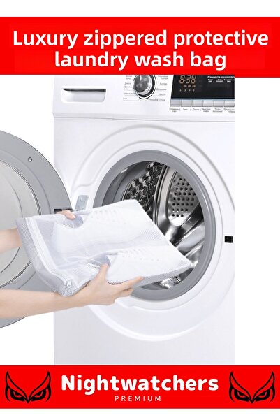 Nightwatchers Seria Deluxe Sac de spălat pantofi cu fermoar special pentru în...