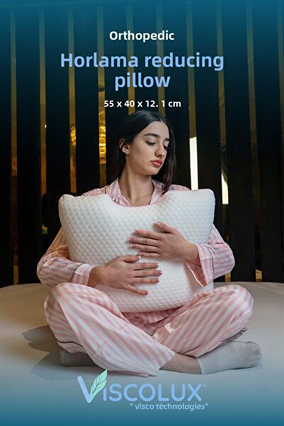 Viscolux Pernă pentru reducerea sforăitului - Pernă ortopedică visco pentru p...