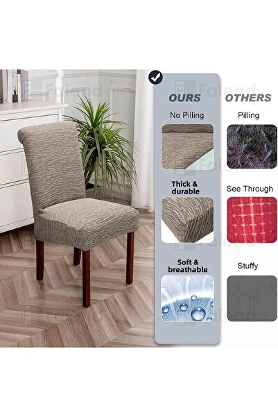 coverbox Ελαστικό JACQUARD Εύκαμπτο κάλυμμα καρέκλας Κάλυμμα καρέκλας με απλό σχέδιο (μονό)