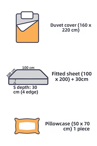 Tekstil Home Luxury Hotel Series - Red Single Satin Striped Duvet Cover Set