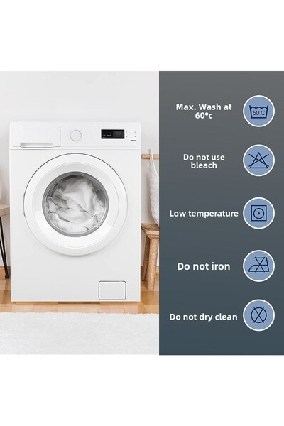 INFINITY واقي وسادة ميكروفايبر 2 قطعة | واقي مرتبة مقاوم للسوائل | 4 مواسم | مضاد للحساسية