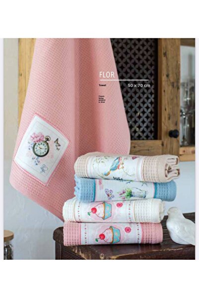 Özdilek طقم مناشف مطبخ فلور مكون من 4 قطع - 50x70