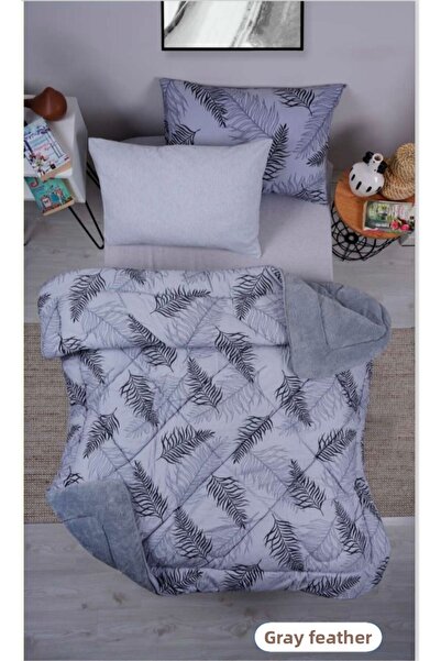 Öncül Μονό Welsoft Σετ ύπνου ( Σεντόνι με λάστιχο ) Γκρι Φτερό 4 ΤΕΜΑΧΙΑ ΣΕΤ V2