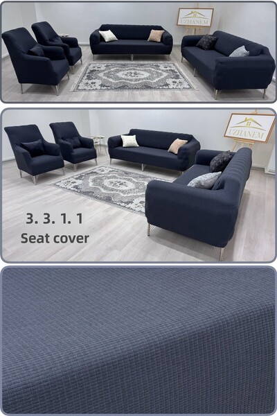 uzhanem 3 3 1 1 Set cuvertură de canapea din Lycra - Produs textil pentru casă