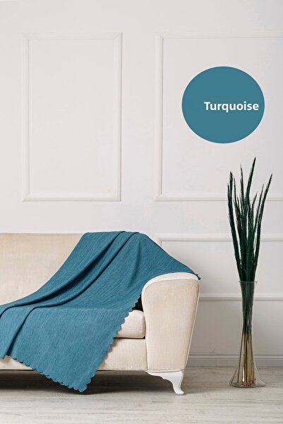 VELERDE HOME غطاء أريكة سرير مزدوج الجوانب من Velerde باللون الفيروزي