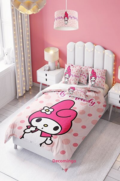 dekomingo طقم غطاء لحاف لغرفة الأطفال والرضع منقوش من My Melody
