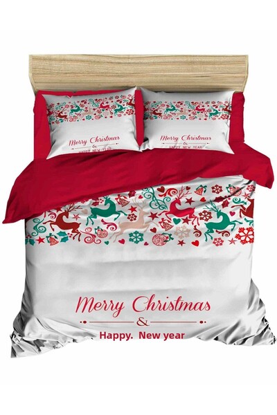 Fabeteks Happy New Year Digital Duvet Cover Set for New Year