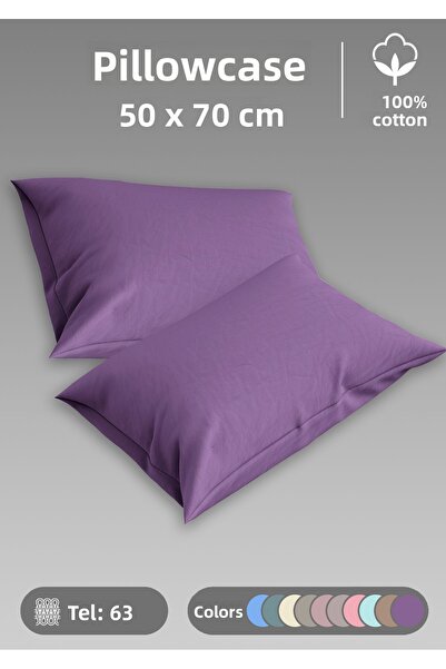 MonoHome 2 Pieces Pillow Case Premium 100% Cotton 63 Wire Special Production ...