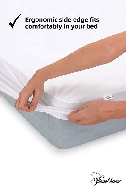 Vionel Home Bavlněné povlečení | Plný okraj | Nepřekonatelný | Single, Double, King | Ochranné prostěradlo