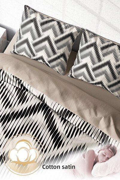 PerlaSera 3D Special Design Duvet Cover Set - Double, Tightly Woven, Cotton Satin, Knitted1