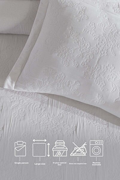 Elart Όμορφο κάλυμμα κρεβατιού Μονό 2 τεμάχια (180x240 εκ.) Κρεμ