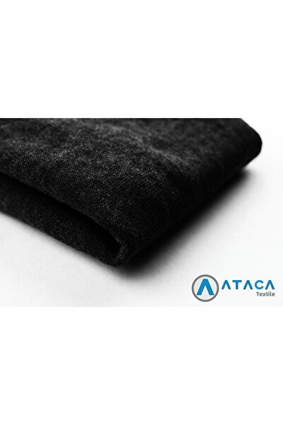 ATACA TEKSTİL ملاءة لسرير مفرد أو مزدوج مصنوعة من نسيج قطني 100% وقابل للتنفس بلون أسود 