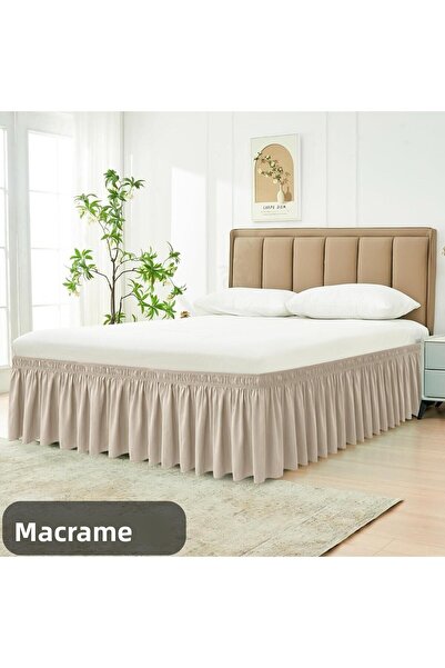 Makrome كشكش قاعدة السرير تنورة قاعدة مطاطية كاملة > كشكش قاعدة قابل للتعديل مع مطاط مفرد / مزدوج