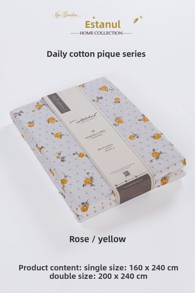 İyi Geceler İstanbul Μονό 100% βαμβάκι - με τύπωμα Rose Sari Pike 160x240
