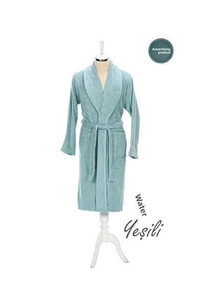 Özdilek Μπουρνούζι με γιακά σάλι Colorist Water Green
