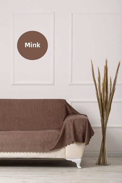 VELERDE HOME Mink King Size Covering on Your Arms Double-sided Sofa Bed Sofa Cover Shawl