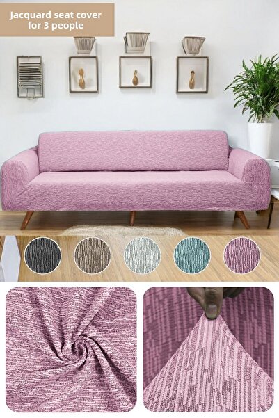 BTF HOME Husa elastica elastica Jacquard cu 3 locuri - Husa elastica