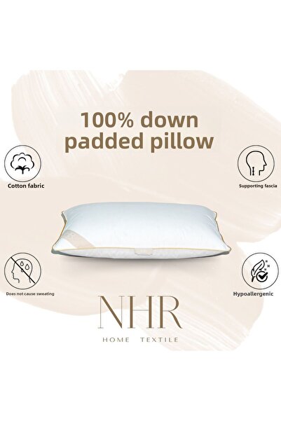NHR HOME 100% Goose down Filling, 90% Gıdik Antibacterial, Sleeping Pillow / ...