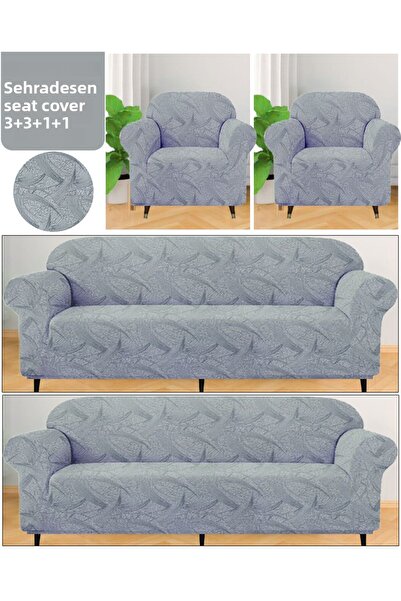 upmall Set huse pentru scaune elastice și lavabile - Husă pentru canapea exte...